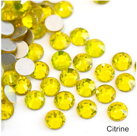 YELLOW FlatBack Stones