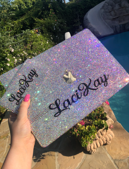 Crystal Laptop Cover with Name