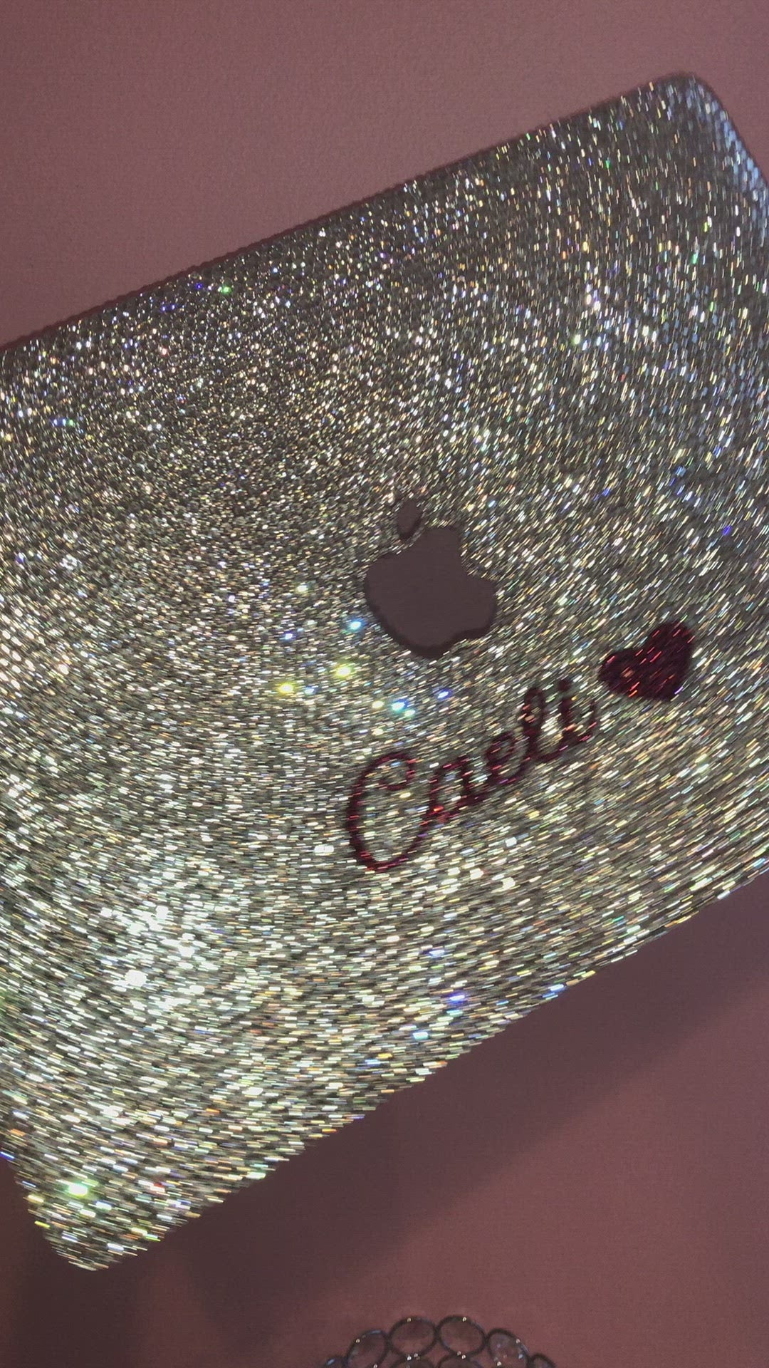 Crystal Laptop Cover with Name