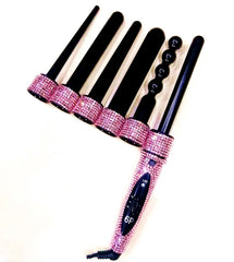 Crystal Bling Hair Wand Curler Set