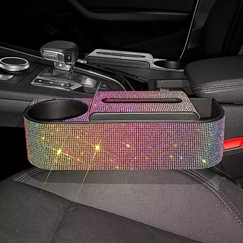 Bling Seat Gap Drink & Tissue Holder