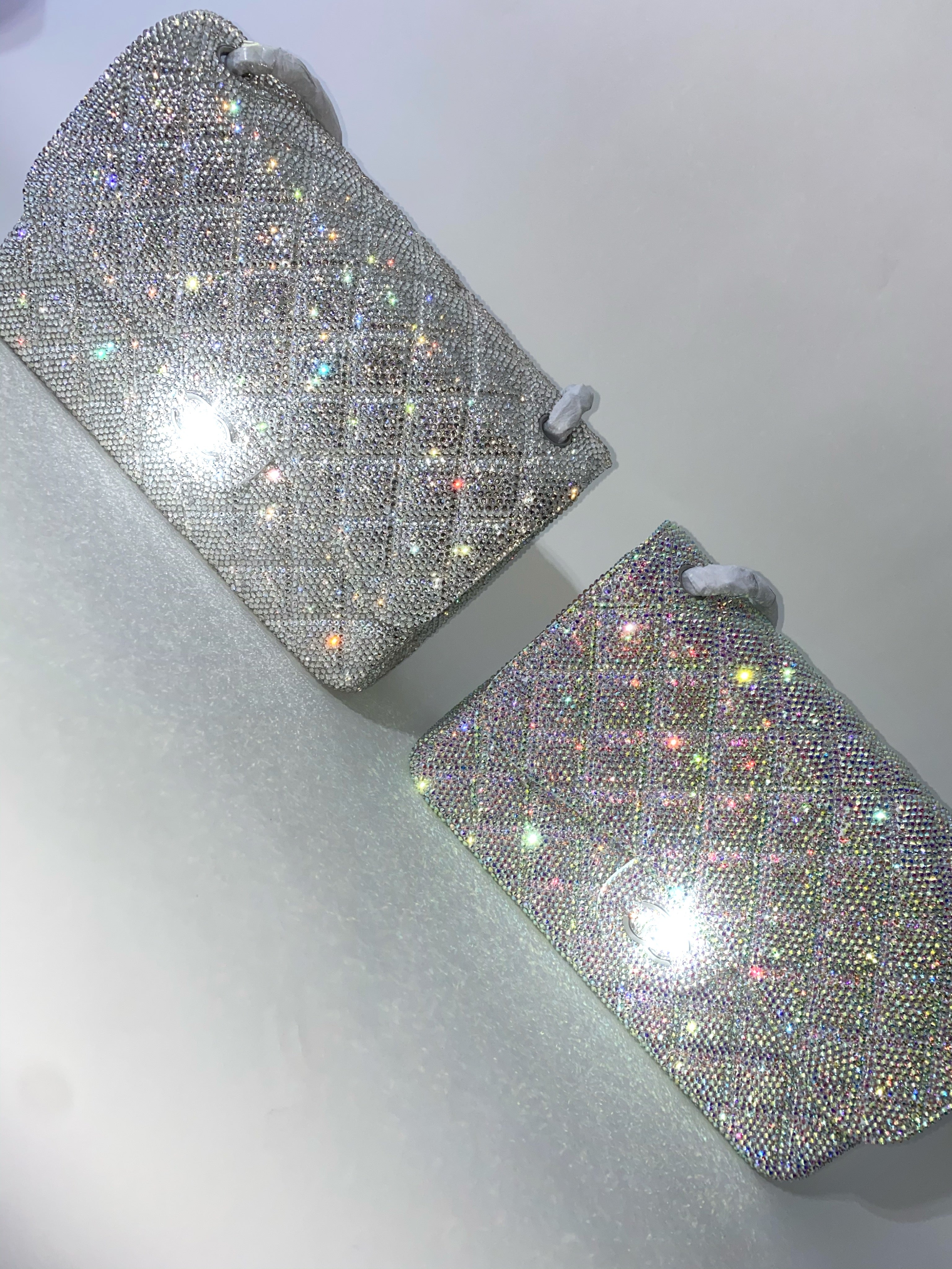 Crystalized Quilted Purse