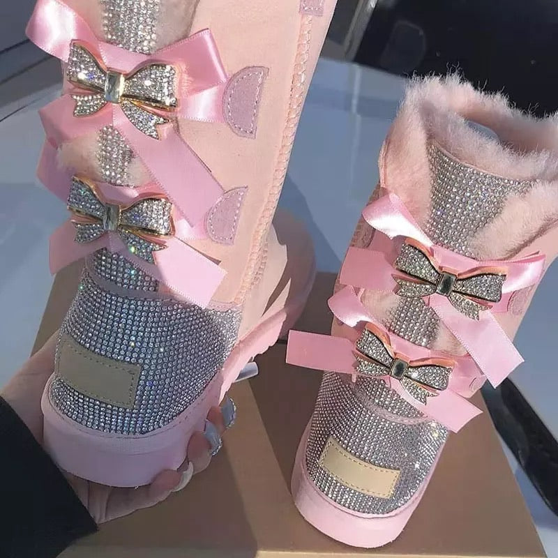 Bling Bow Boots