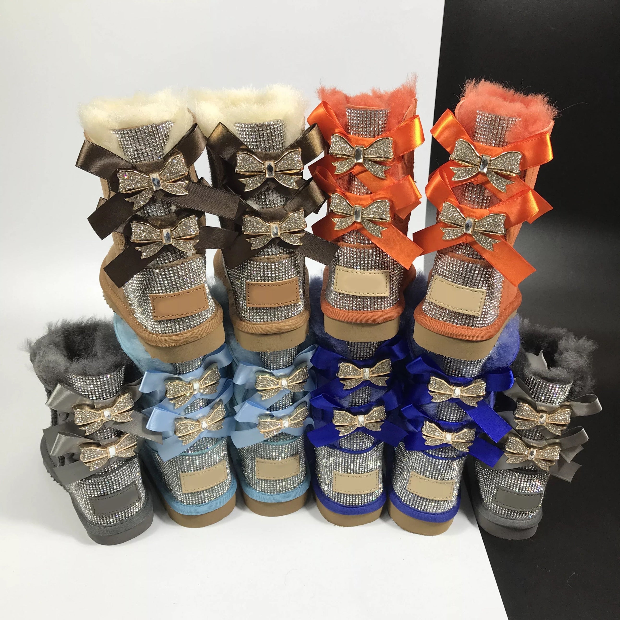 Boots with bows hotsell