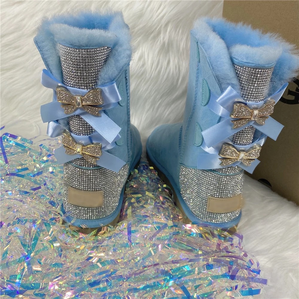 Bling Bow Boots