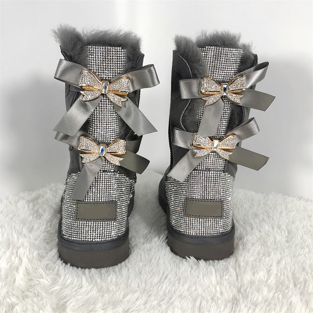 Bling Bow Boots