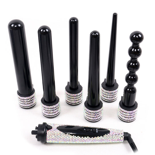 Crystal Bling Hair Wand Curler Set