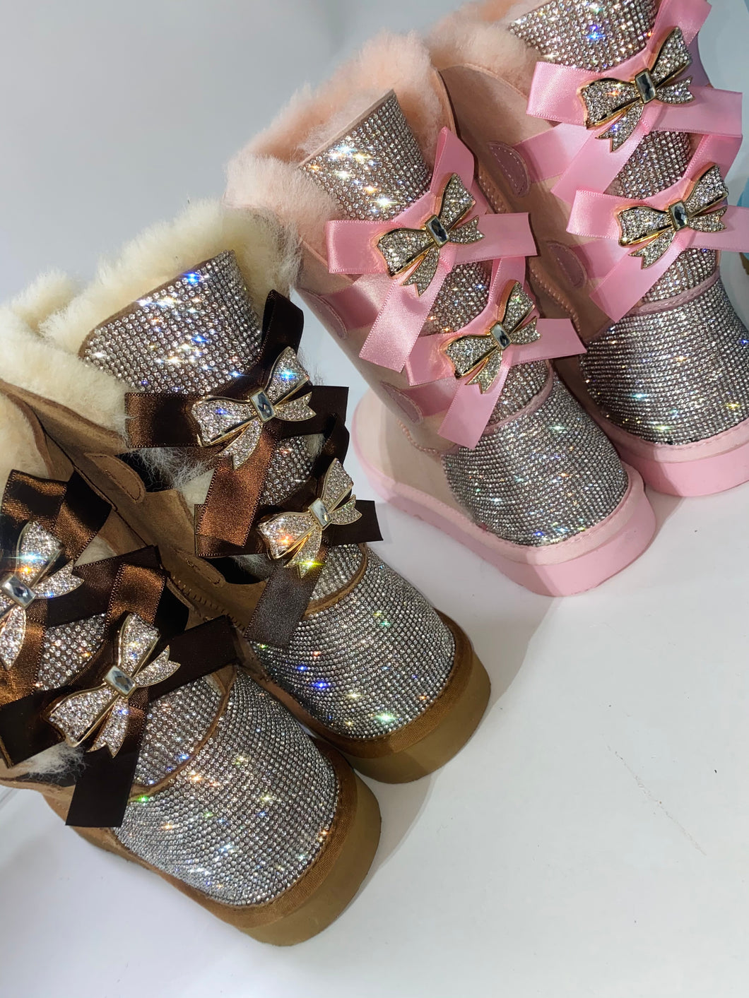 Bling Bow Boots
