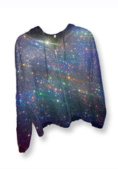 Crystalized Zip Up Jacket