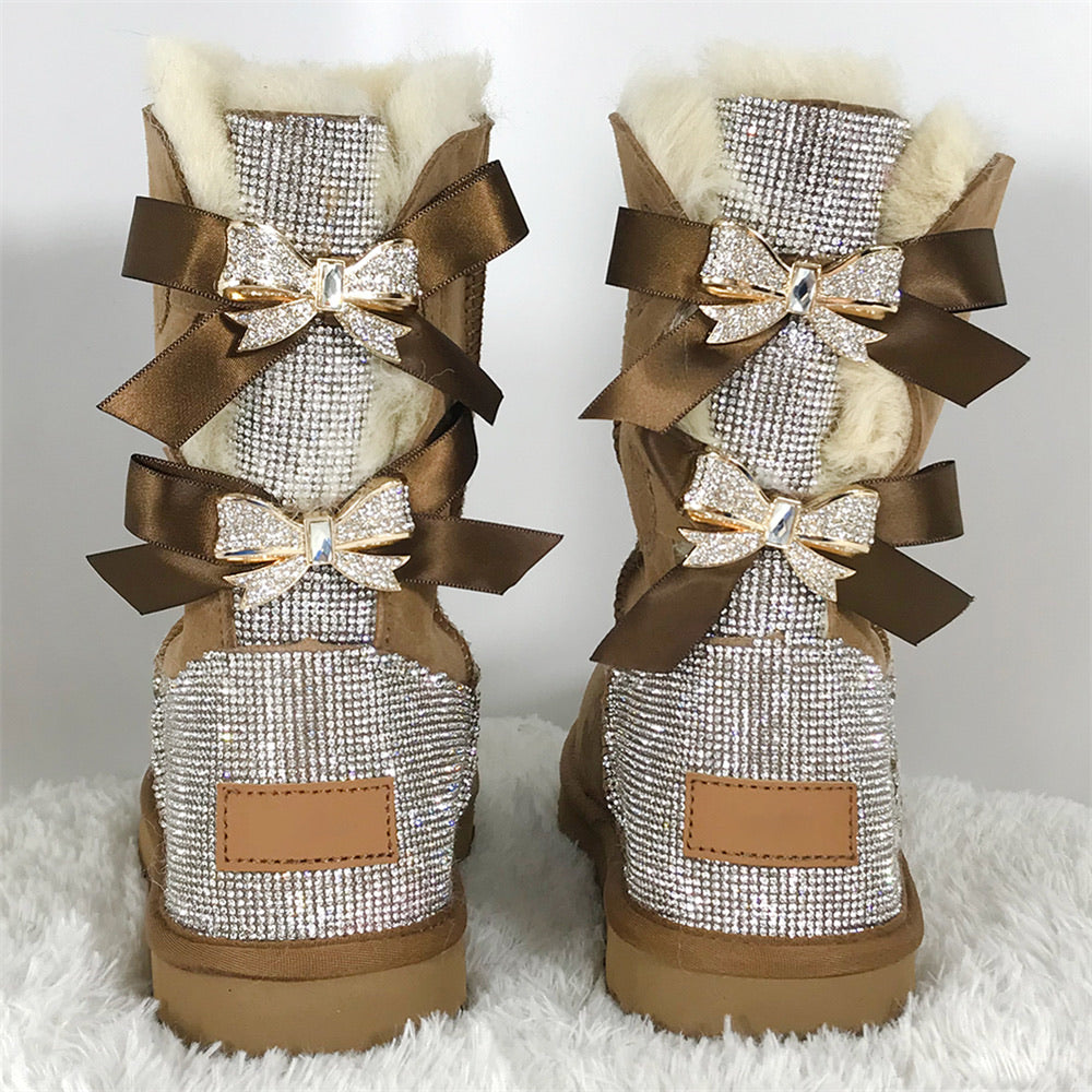 Bling Bow Boots